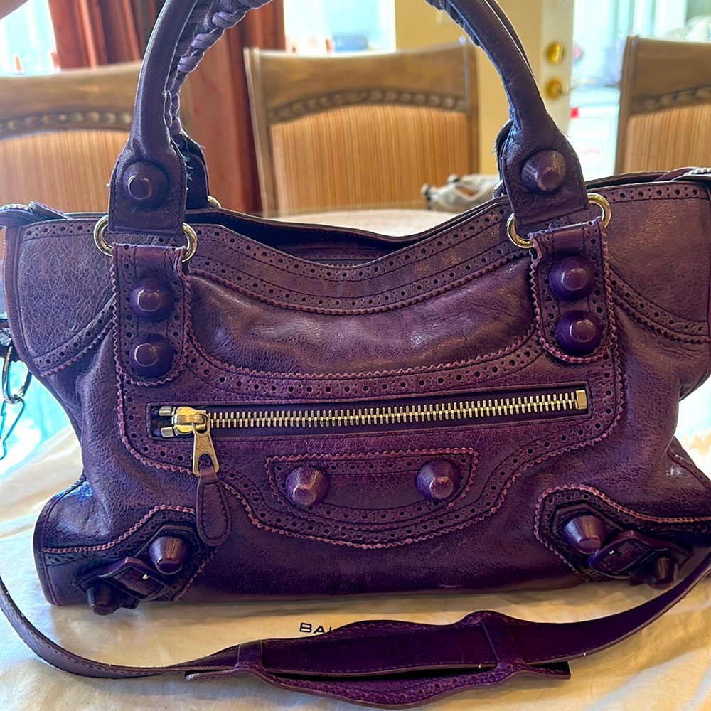 Balenciaga Purple City Bag